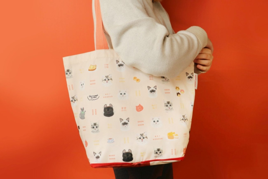 ね!こねこコンパクトエコバッグ