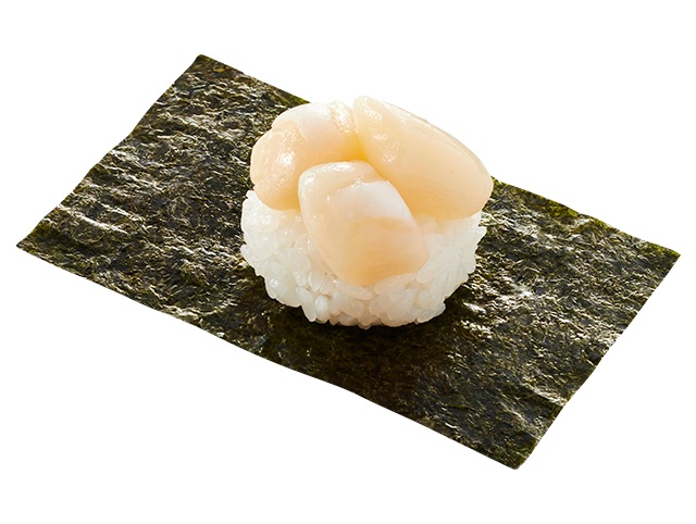 かっぱ寿司「生小柱包み」