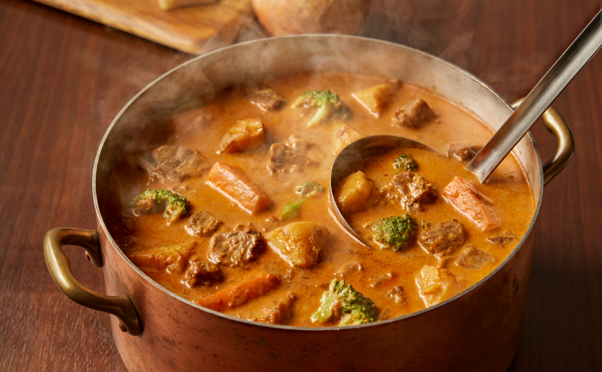 温野菜とチーズのブラウンシチュー イメージ