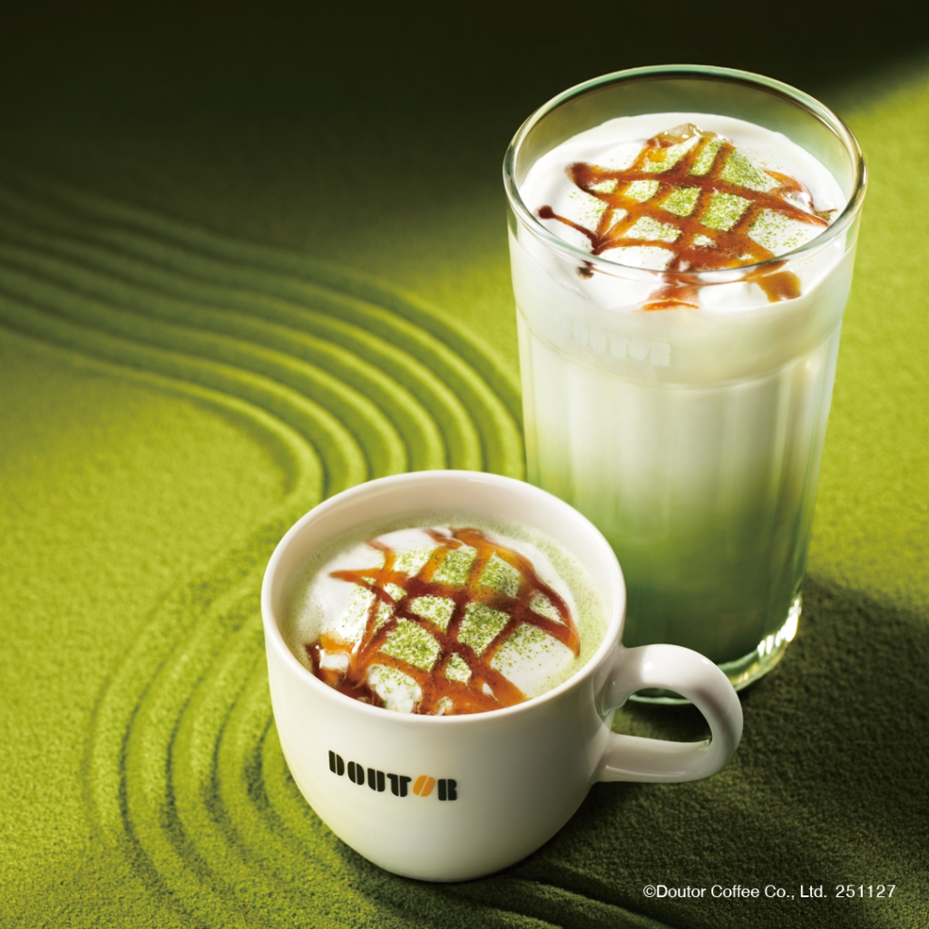 ドトールコーヒー「抹茶キャラメルラテ(ホット･アイス)」
