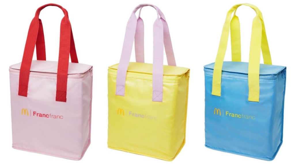 マクドナルドの福袋2026「ビッグな保温・保冷バッグ(全3色）」