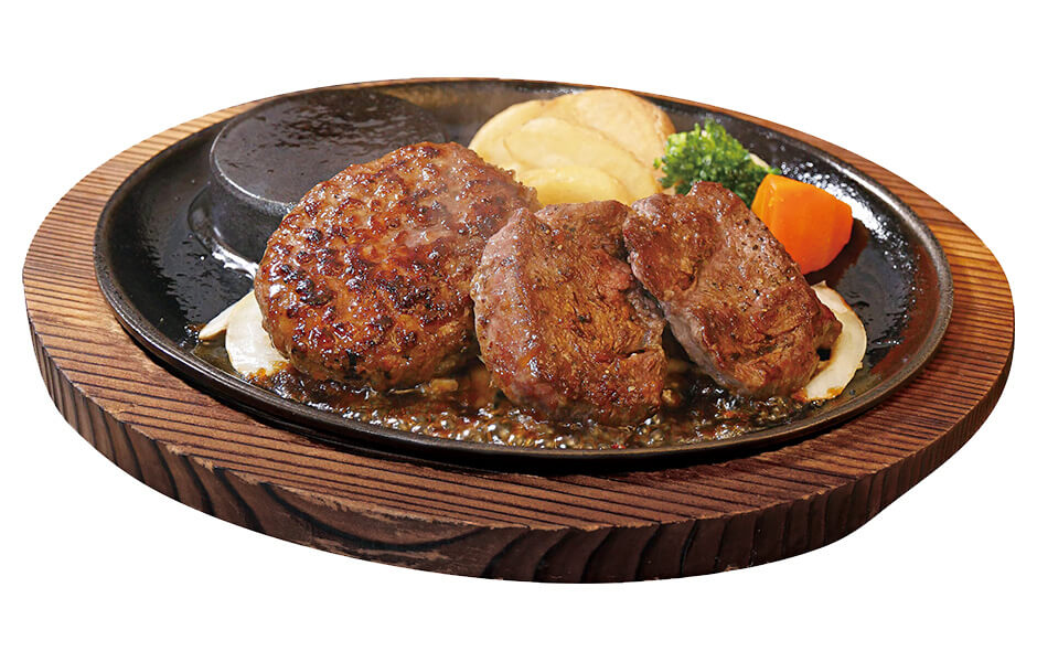 ステーキのあさくま 牛ミスジカットステーキ&あさくまハンバーグ