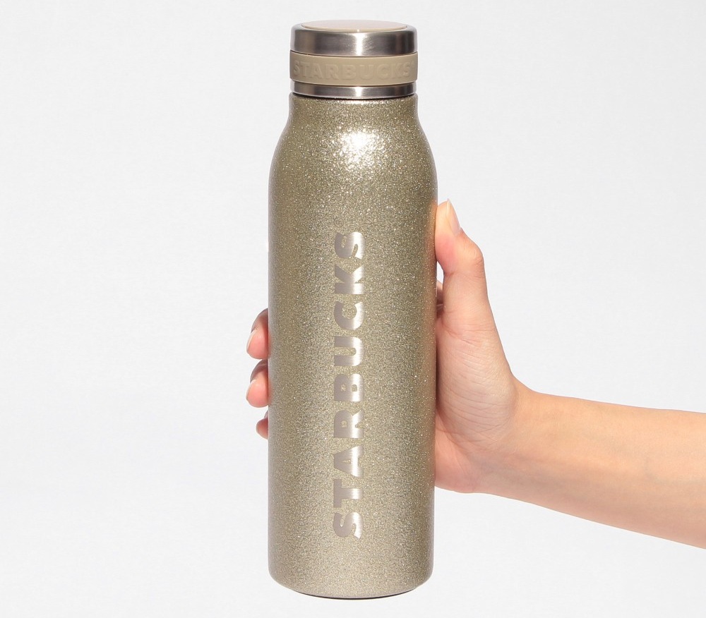 ステンレスボトルグリッターシャンパンゴールド 444ml