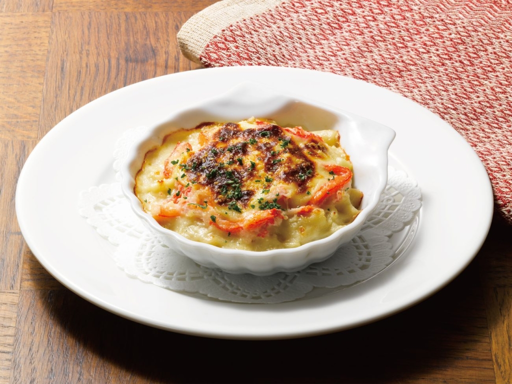 ロイヤルホスト「国産紅ずわい蟹のグラタン」