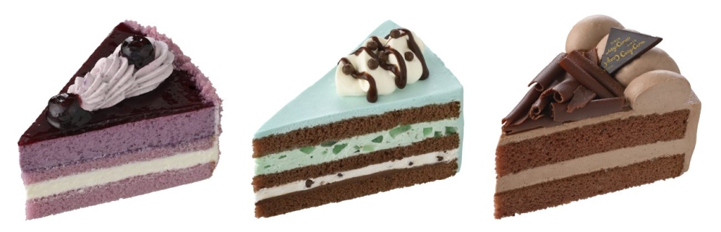 推し色ケーキ 紫・青・黒