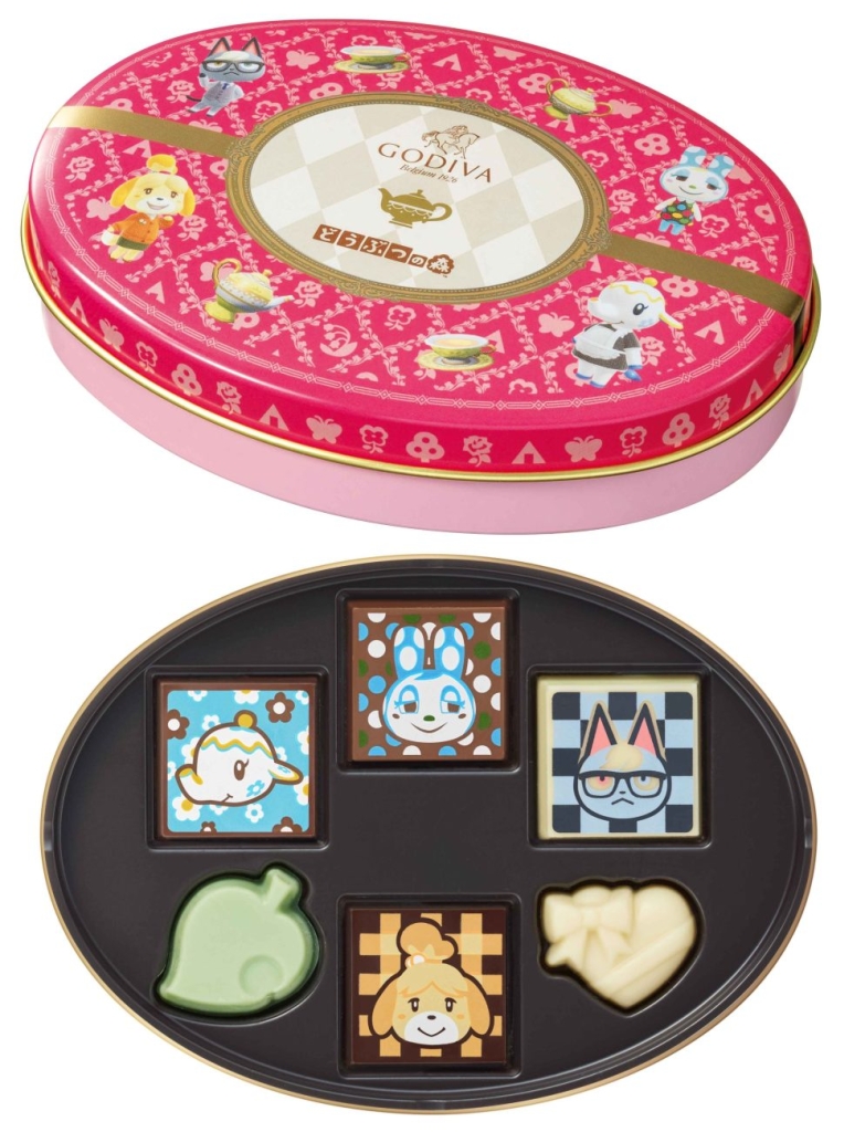 ゴディバ meets どうぶつの森 アソートメント/Pink 6粒入