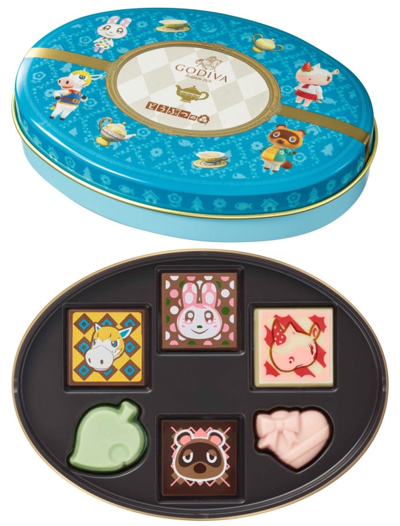 ゴディバ meets どうぶつの森 アソートメント/Blue 6粒入