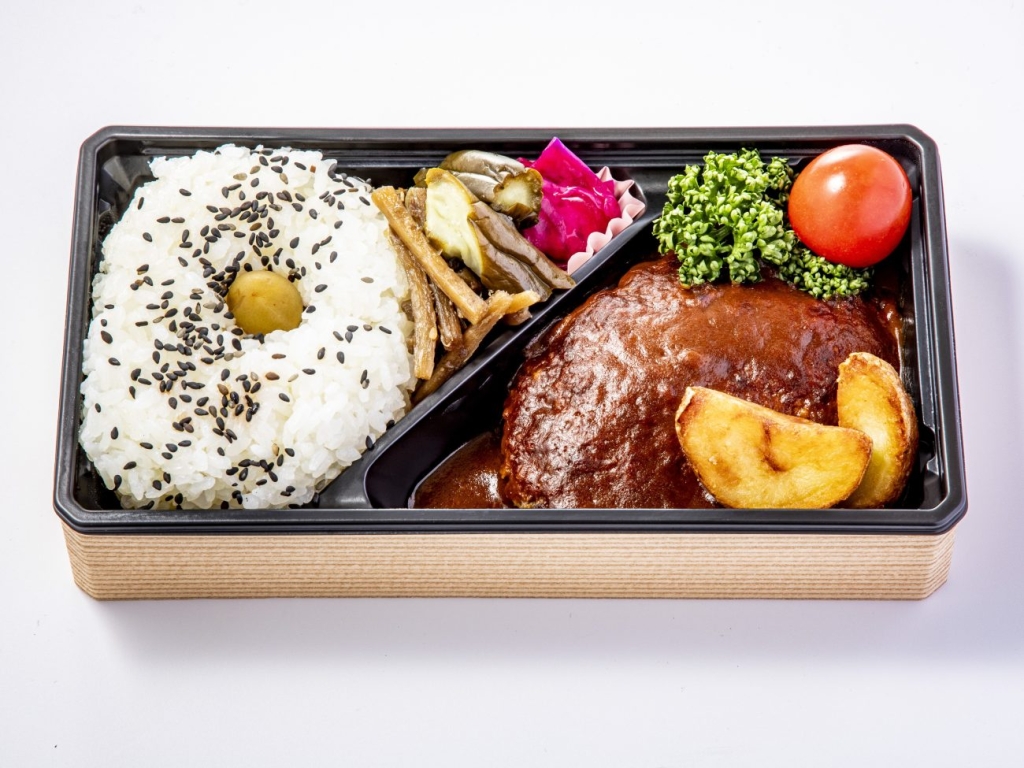 【駅弁つばめグリル】ハンブルグステーキ弁当