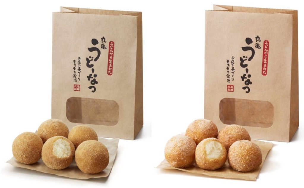 「丸亀うどーなつ きなこ味」「丸亀うどーなつ きび糖味」