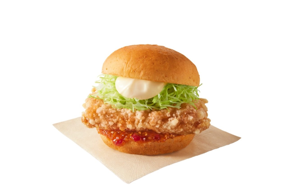 「ケンタの鶏竜田バーガーピリ辛しょうが」イメージ