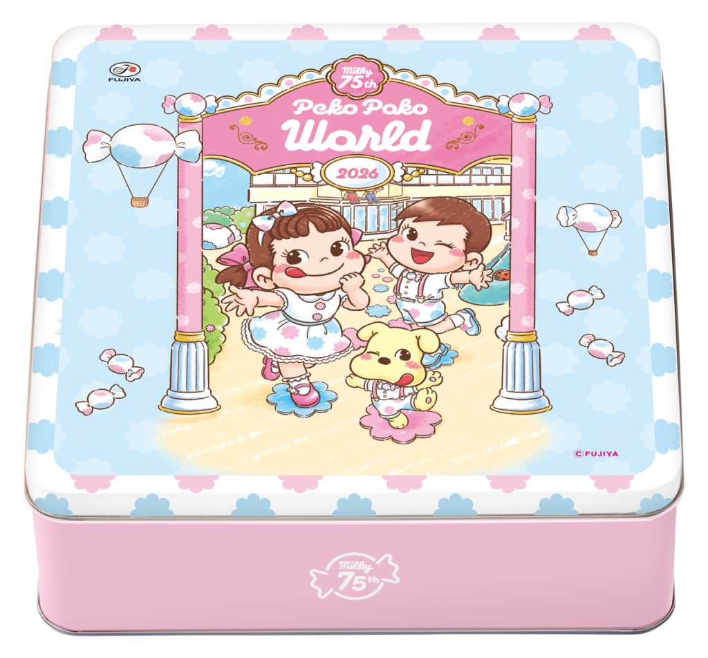 不二家洋菓子店「ペコちゃんおたのしみ缶」