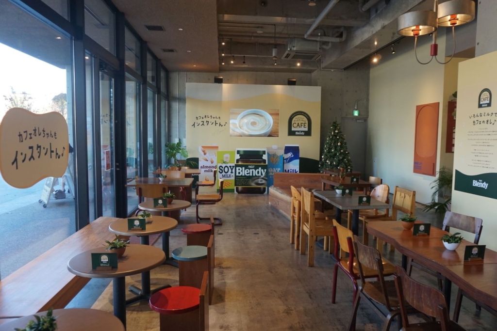 ポップアップカフェの内装