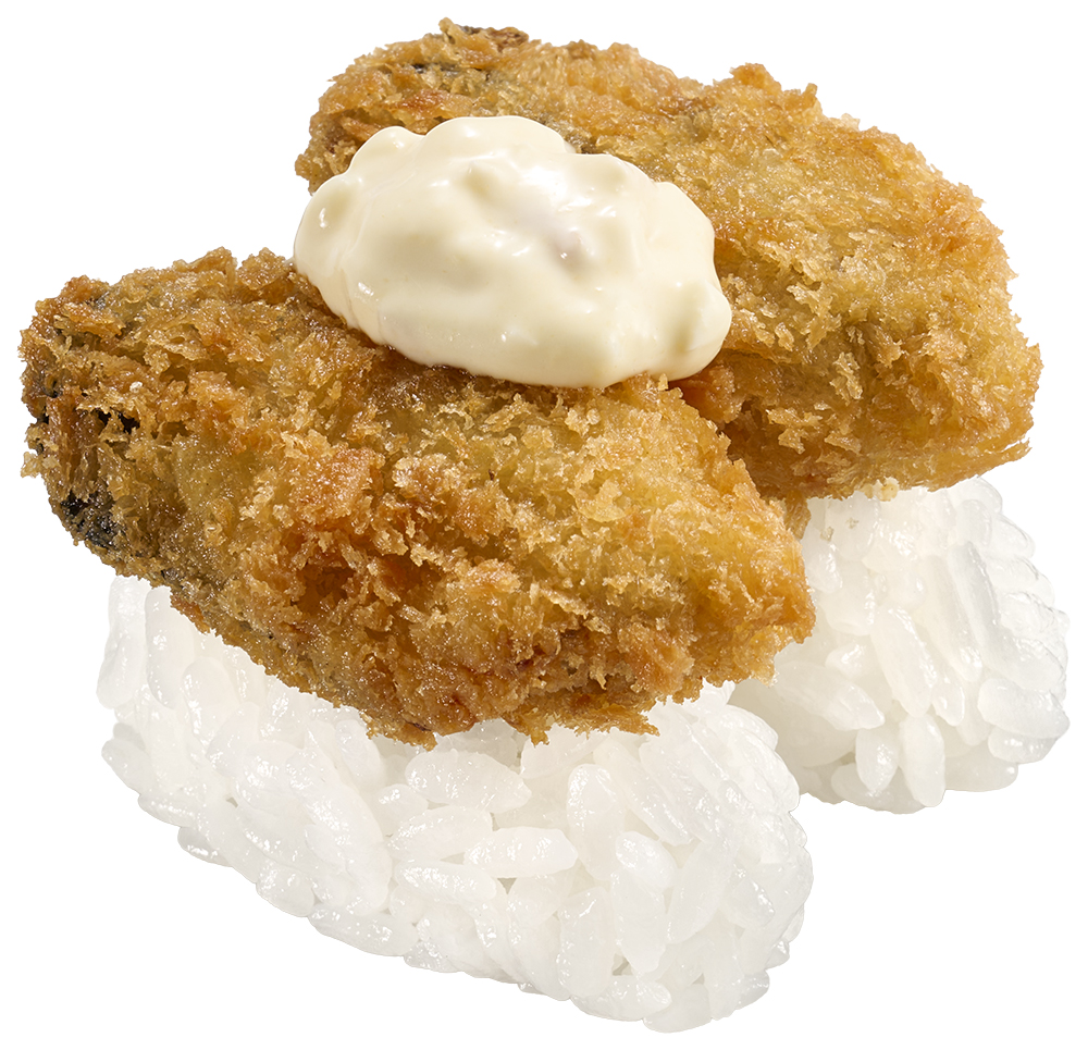 国産カキフライにぎり タルタルソースがけ