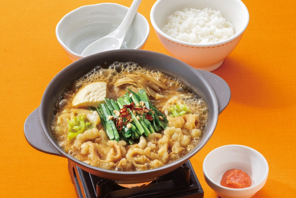 「博多明太もつ鍋《こく味噌》」(画像はごはん付き)