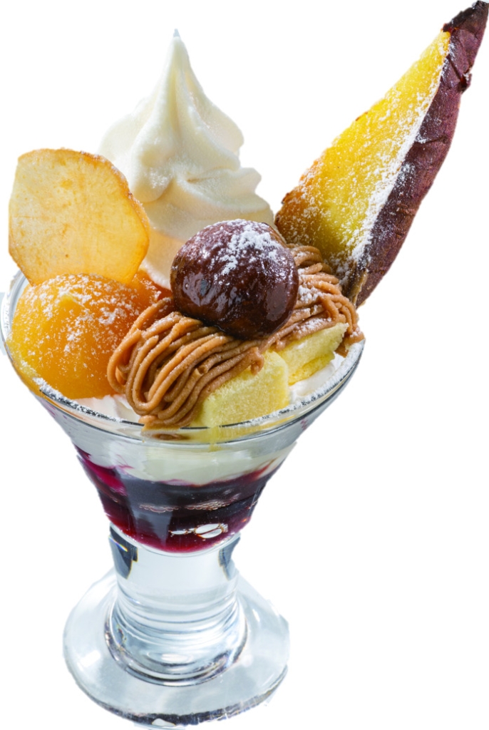 「蜜いもとマロンのサンデー」