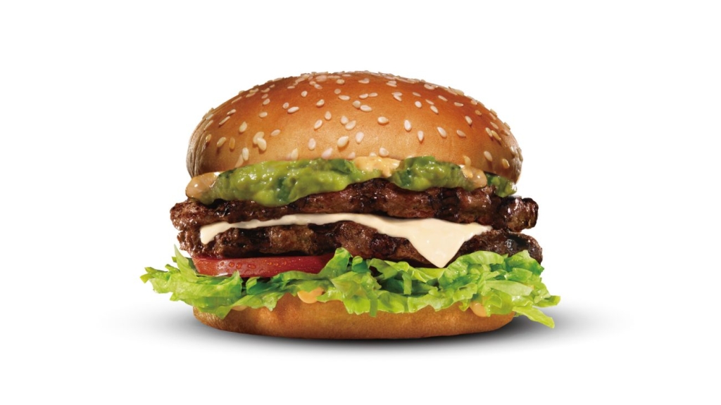 「ダブルワカモレチーズバーガーJr.」