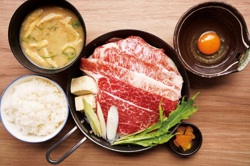 【ランチ限定】和牛すき焼き定食(並)ライスは大盛り無料