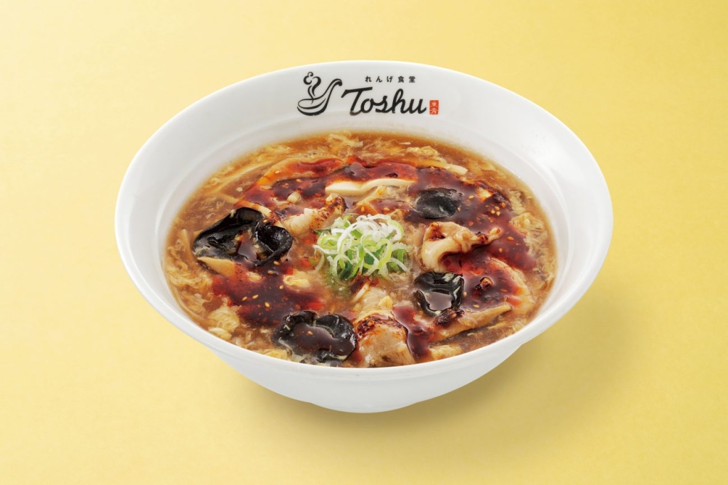 自家製辣油の酸辣湯スープ