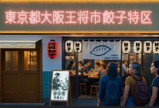 「東京都大阪王将市餃子特区」外観イメージ