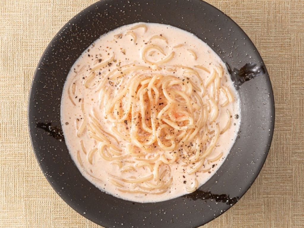 「たらこと生クリームの濃厚ソース」