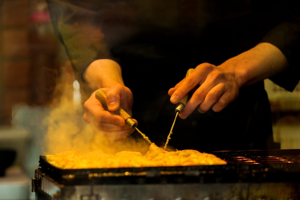 ヘルシーなたこ焼きが特徴の「笑たこ」
