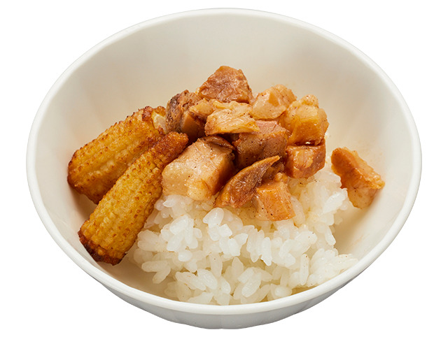 「ヤングコーンおにく飯」