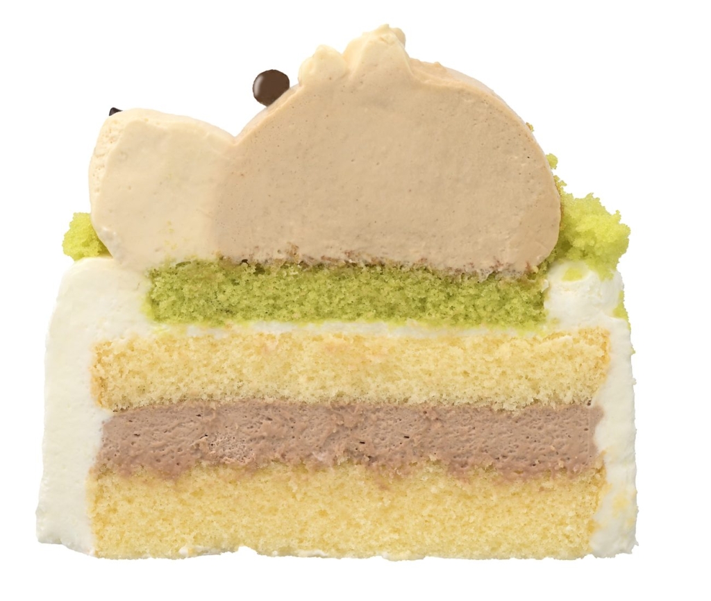 干支のケーキ(午)断面