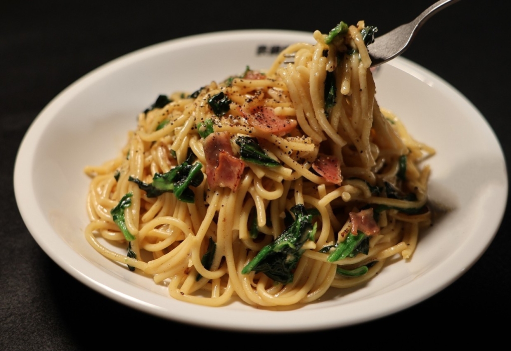 和風カルボナーラ～豆乳使用～