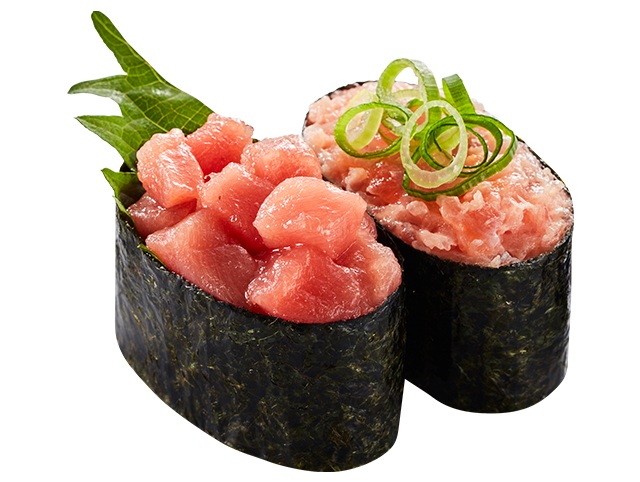 『特盛中とろぶつ&ねぎとろ軍艦』二貫260円