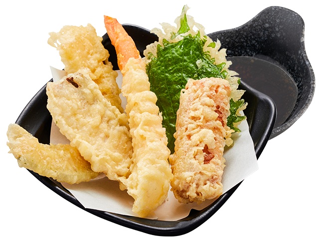 『季節の天ぷら盛り合わせ』490円~