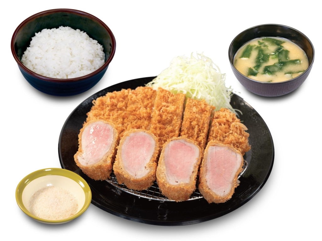 松のや「ロースかつ&極厚“レア”ヒレかつ定食」