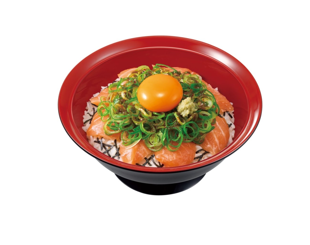 ねぎ玉サーモン丼