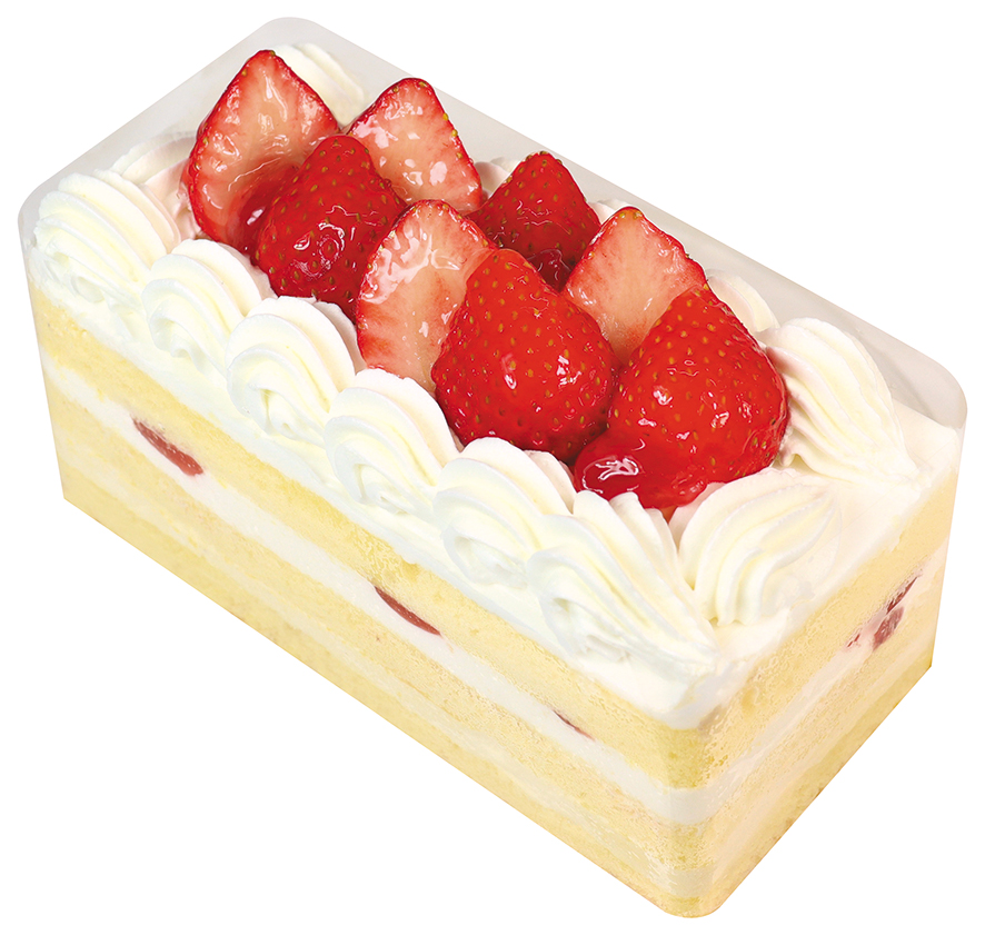 苺たっぷりバトンケーキ
