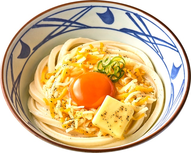 チーズ釜玉うどん