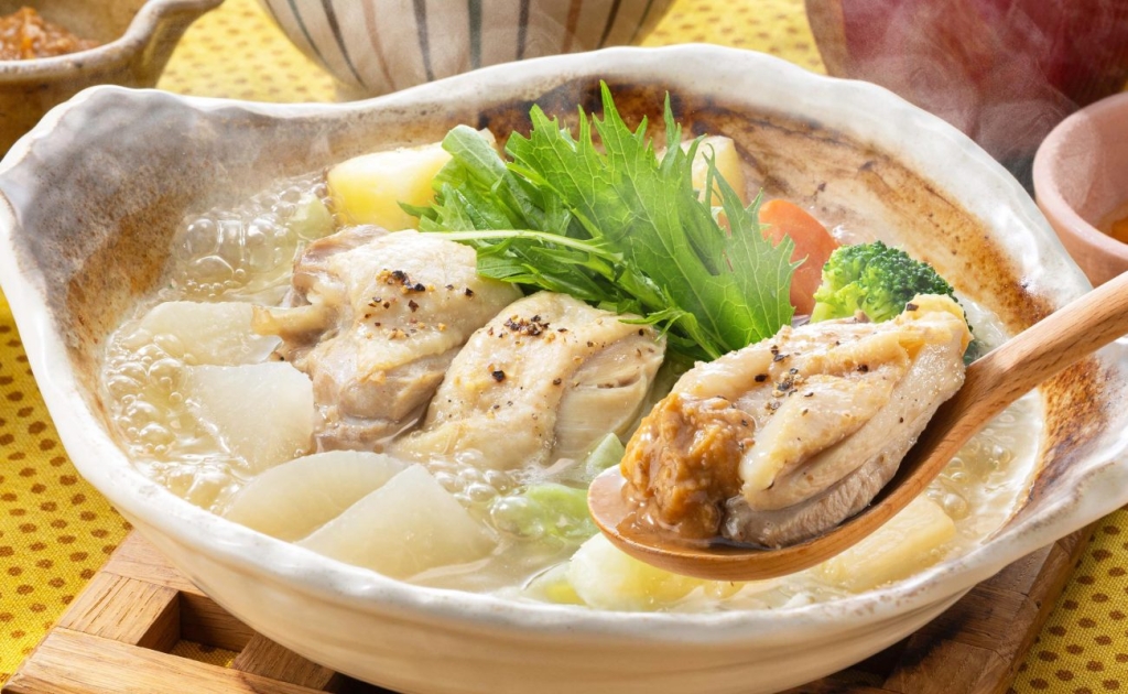 チキンと6種の野菜の和ポトフ〜麦味噌ソース添え〜