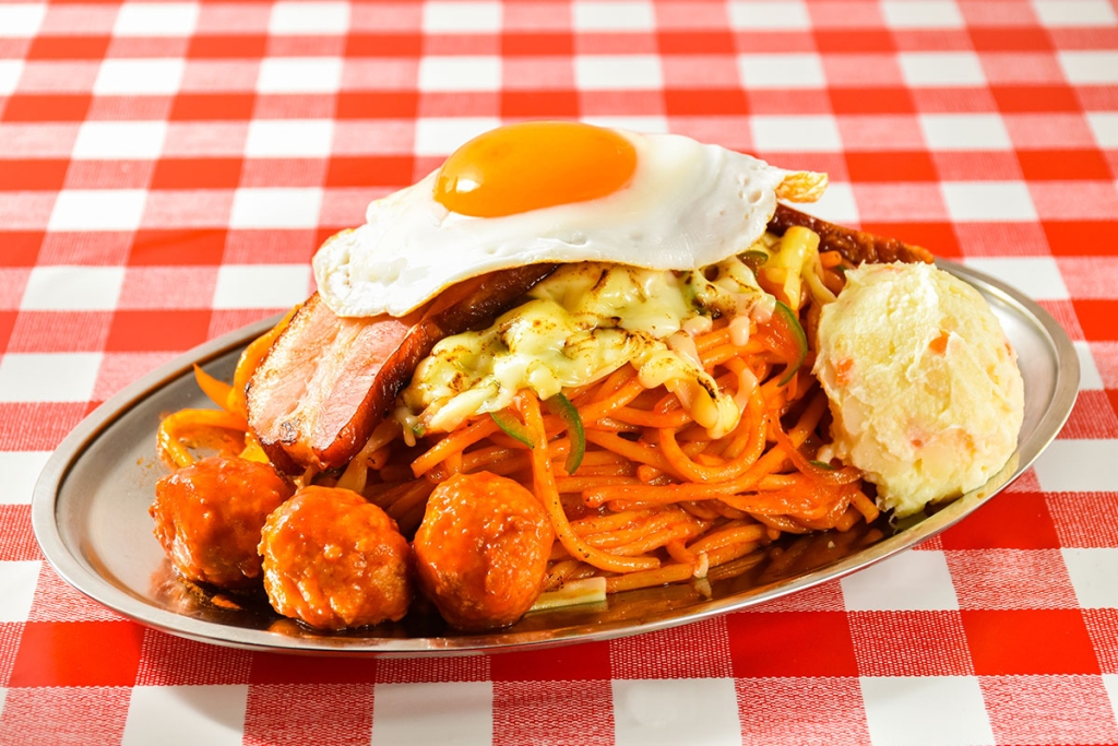 「スパゲッティーのパンチョ」提供メニュー例