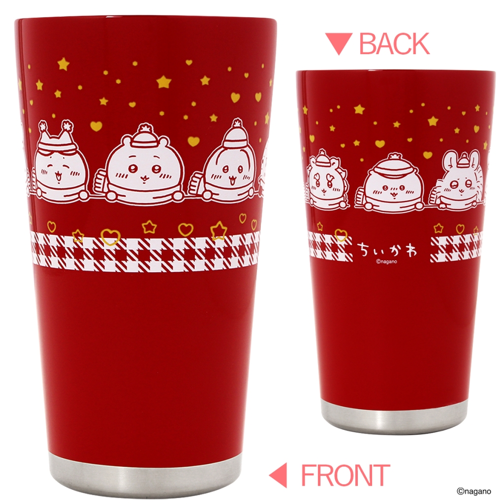 ちいかわステンレスタンブラー ウォームレッドver. ©nagano