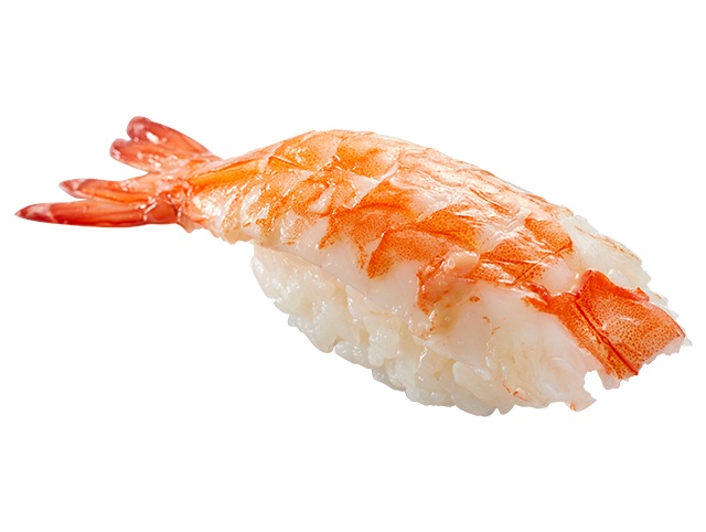 『頭肉付き大海老』一貫140円～