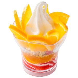 たっぷりオレンジパフェ