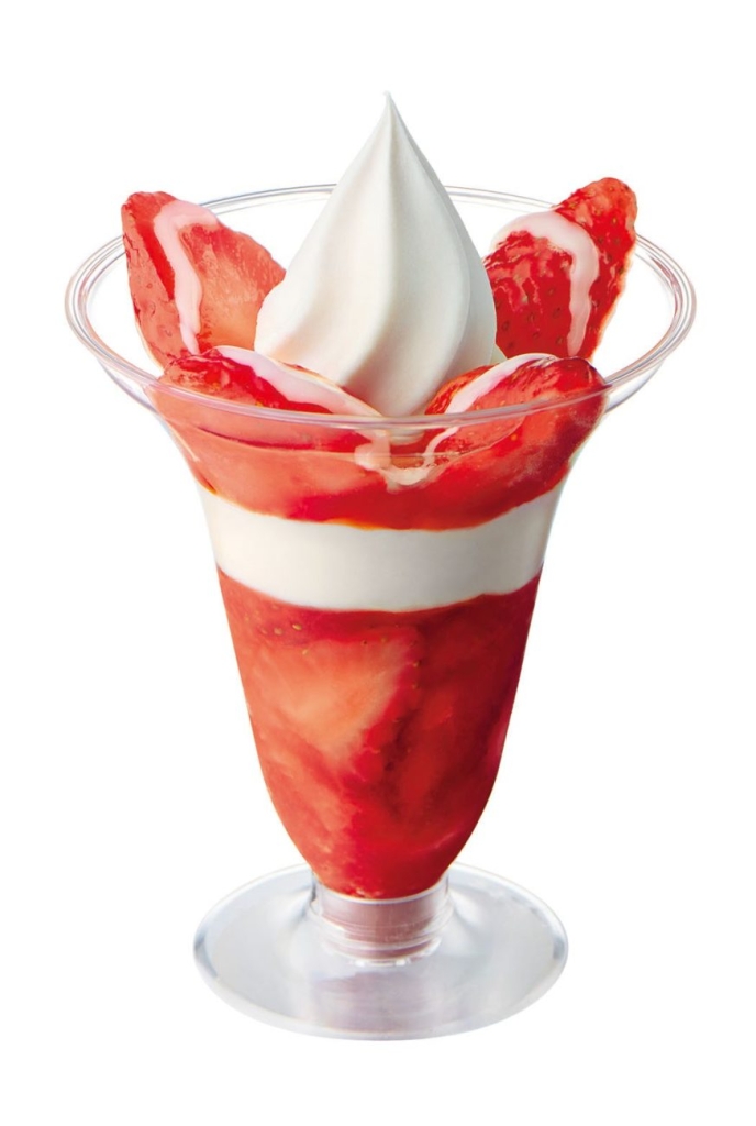 紅ほっぺいちごのパフェ