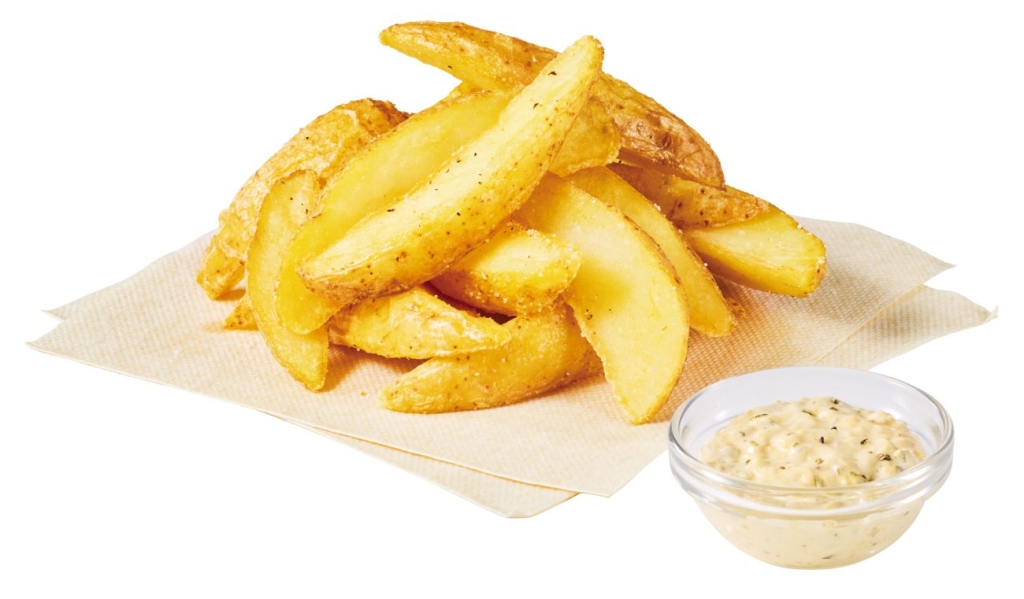 サイドメニューのディップポテト 3種のハーブタルタル