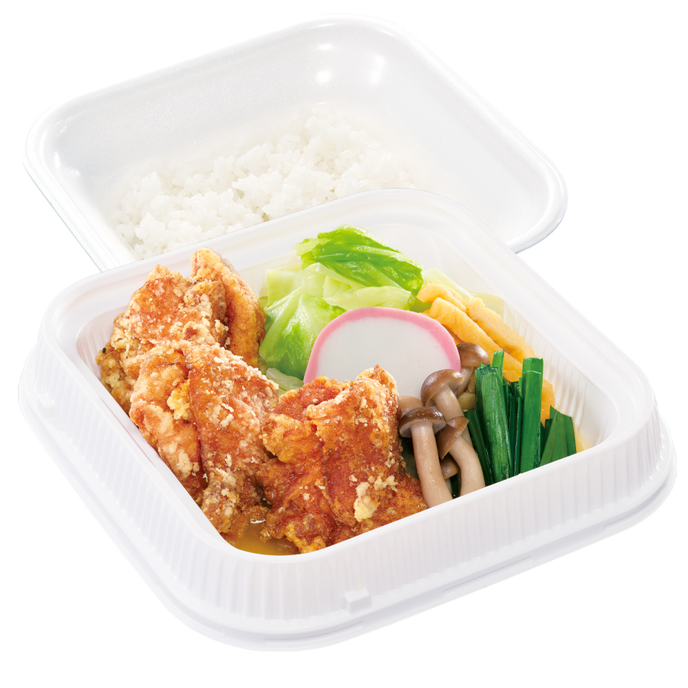 出汁生姜からあげの塩ちゃんこ盛り弁当