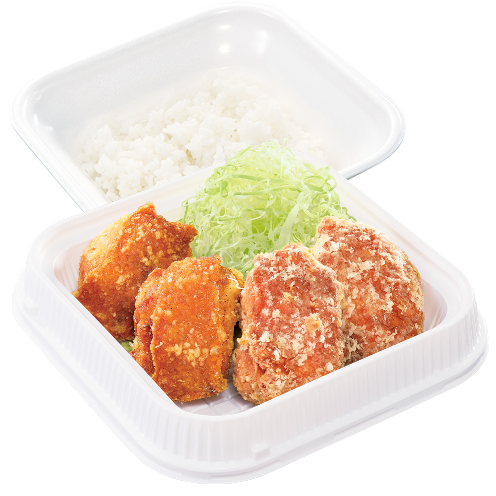 出汁生姜からあげ合盛り弁当