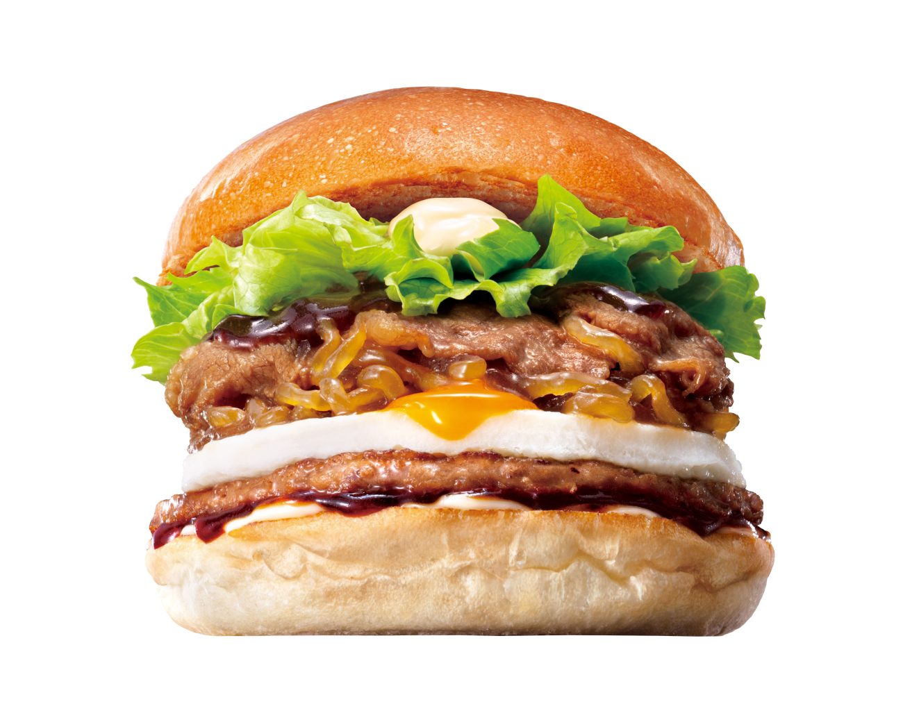 とろたま牛すき焼きバーガー