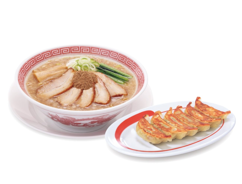 「魚介とんこつらーめん餃子セット」