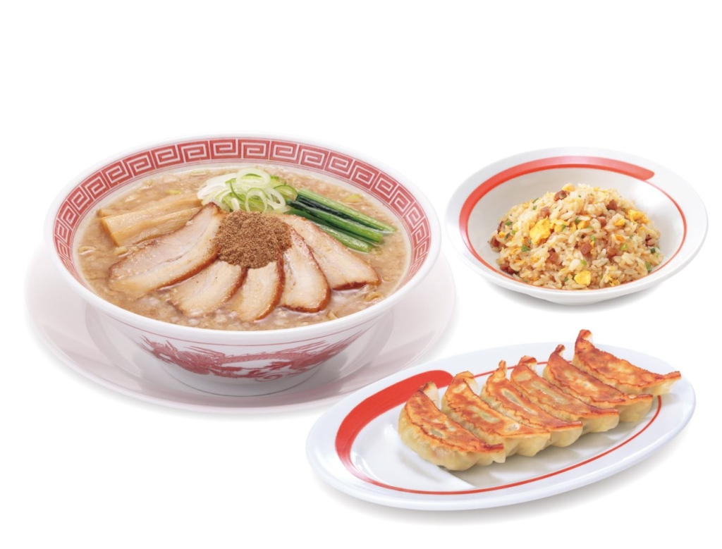 「魚介とんこつらーめんミックスセット(餃子とチャーハンのセット)」