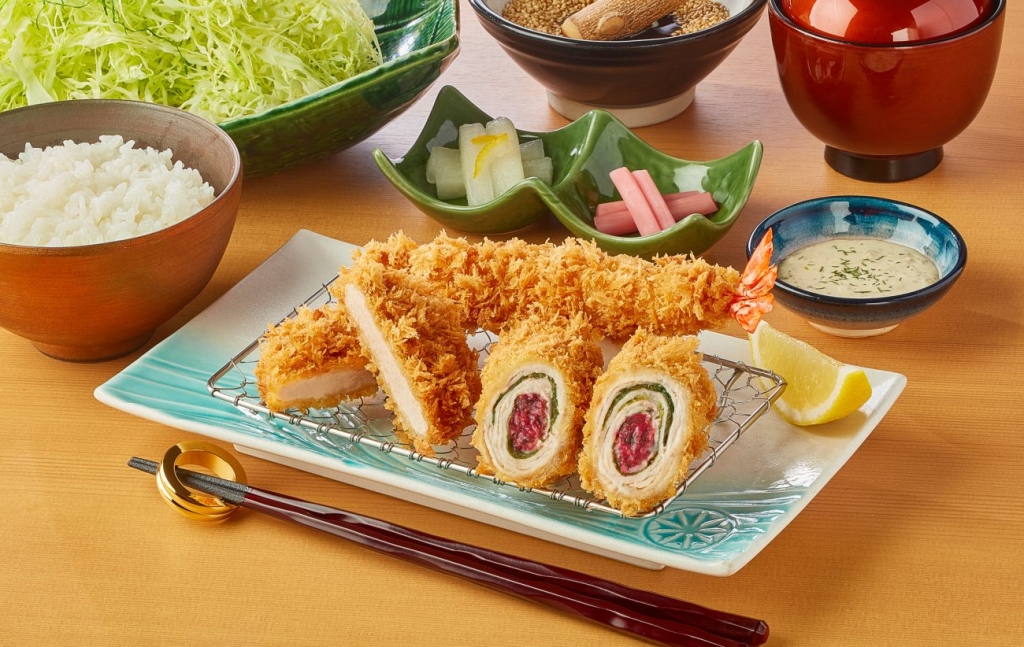 2026年3月末まで販売予定の「ロース梅しそ巻きかつ御膳」