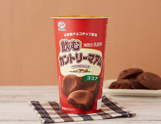 ローソン「不二家 飲むカントリーマアム バニラ/ココア」(2024年9月発売)