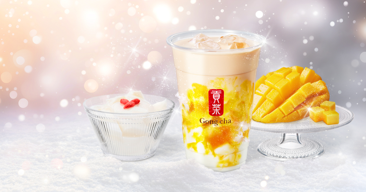 ゴンチャ 雪見杏仁 マンゴーミルクティー 1月6日発売