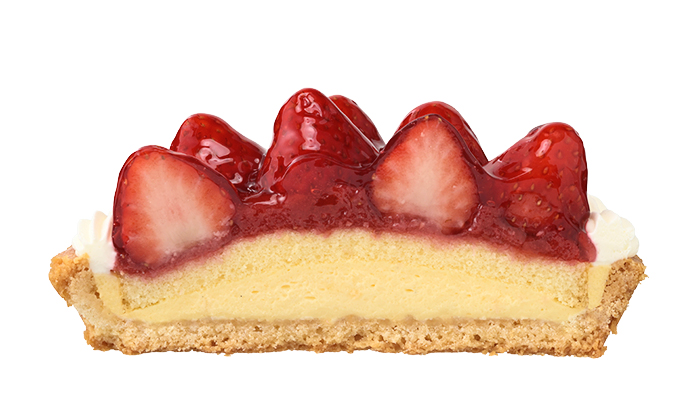 国産苺のタルト(5号)～紅ほっぺ苺～ 断面